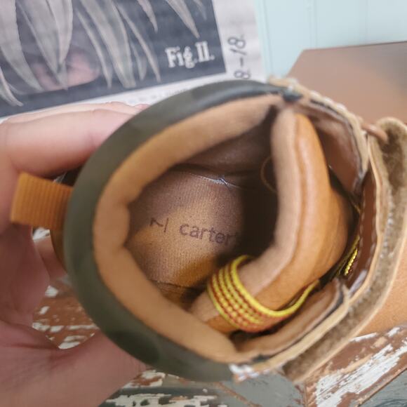 pre-owned Carter’s Toddler Boys Mitch Motorcycle Boots US Boys 7M - Picture 4 of 9